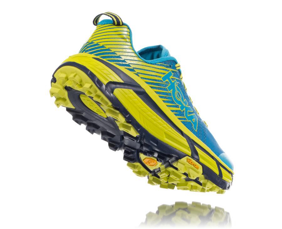 Hoka One One Trailsko Dame - Evo Mafate 2 - Blå/Grøn - 569041HPO